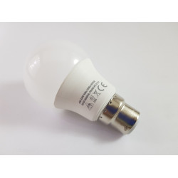 B22 6W A60 LED Lamp Opal 6000K Daylight