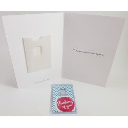 Thinking of You - Precious Card with Pure Silver