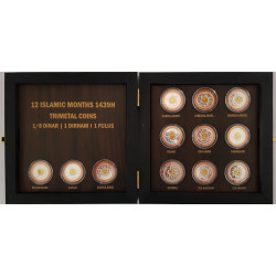 12 Islamic Months Trimetal Set