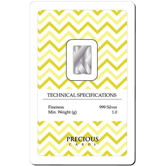Thank You - Precious Card with Pure Silver