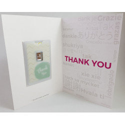 Thank You - Precious Card with Pure Silver