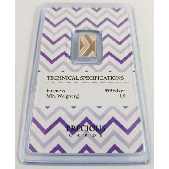 Congratulations - Precious Card with Pure Silver