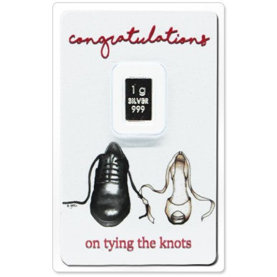 Tying The Knot - Precious Card with Pure Silver